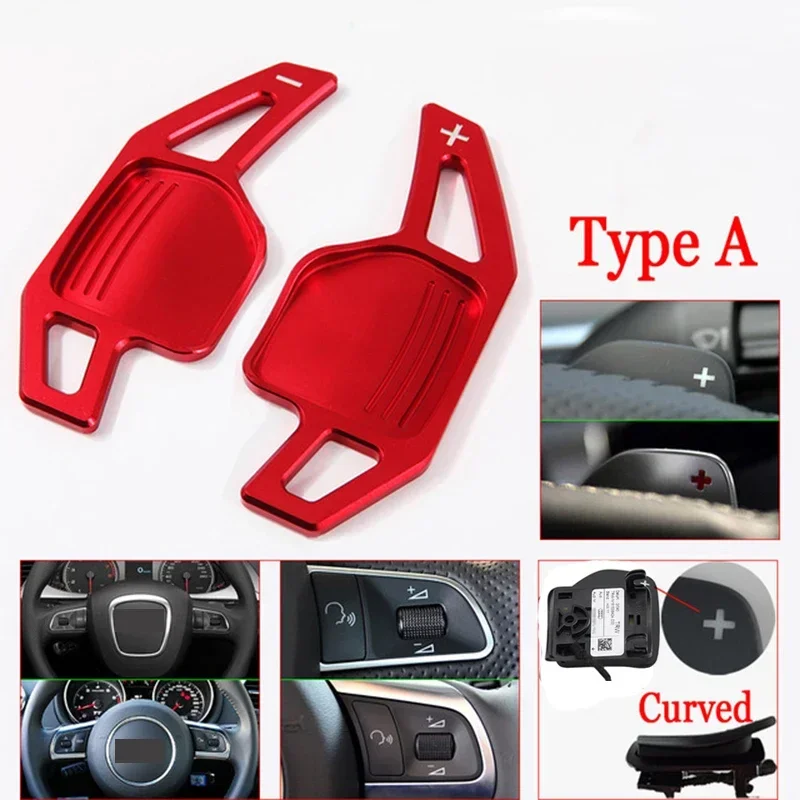 Cho Xe Audi A4 B8 A3 8P S3 A5 A6 S6 C6 Q5 A8 R8 TT Cao Cấp TTS 2006 2011 Xe Ô Tô bọc Vô Lăng Mái Chèo Sang Số Mở Rộng DSG 1 Đỏ Đen