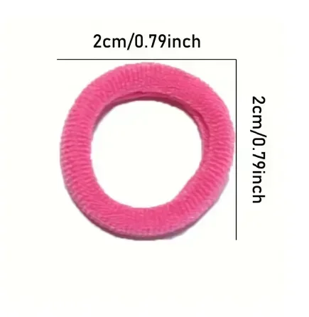 Colorful Basic Nylon Ealstic Hair Ties for Girls Children Ponytail Hold Scrunchie Rubber Band Kids Basic Hair Accessories