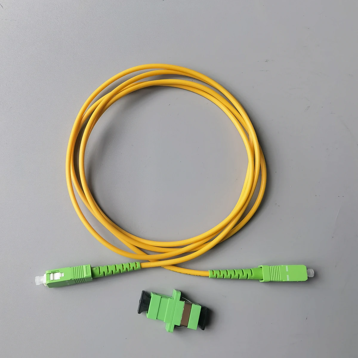 Cable de conexión de fibra óptica SC/APC-SC/APC, Cable de extensión de Fibra óptica monomodo, adaptador gratuito, 2M/5M/10M/15M/20M/30M