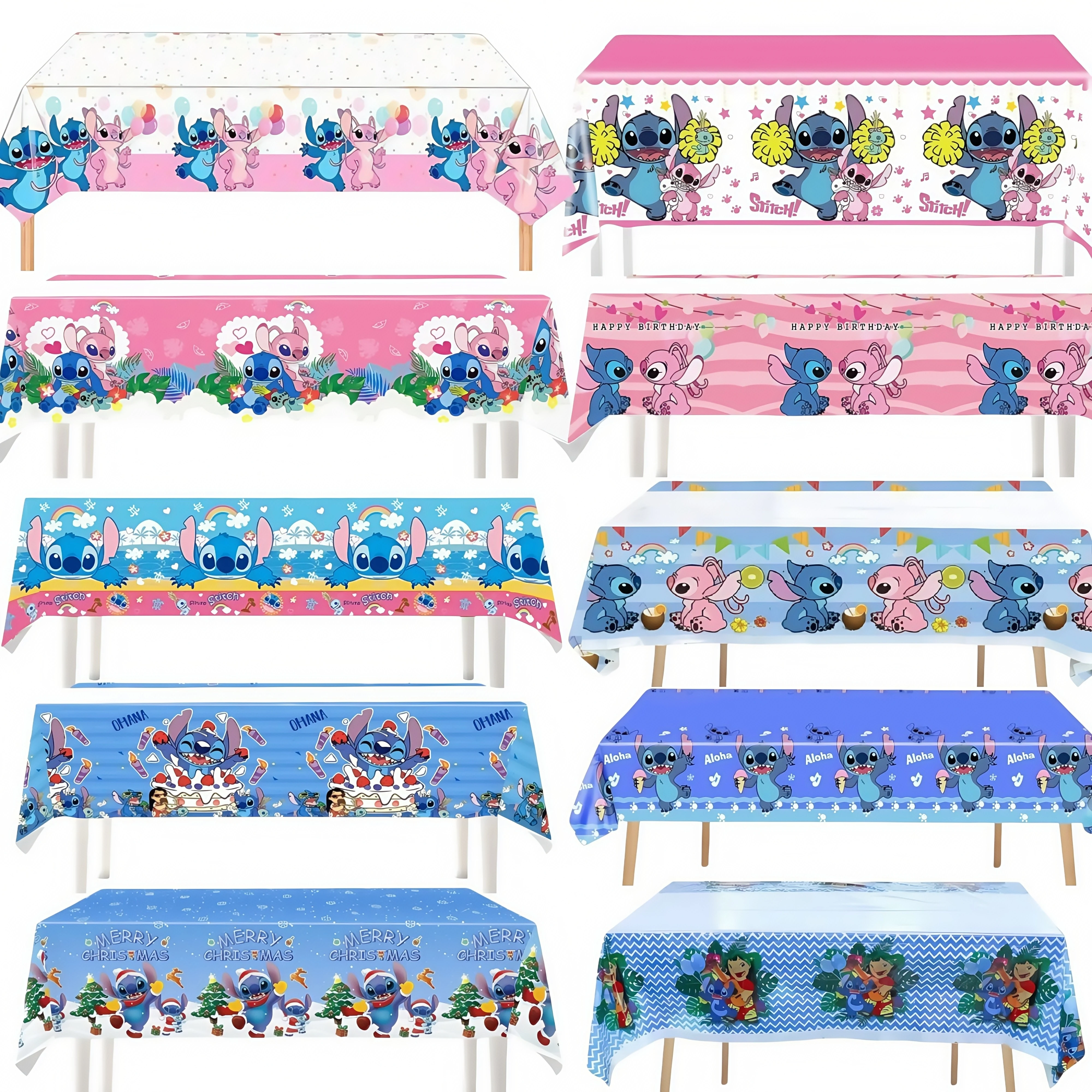Lilo point fournitures de fête nappe point bleu rose ange couverture de Table pour enfants anniversaire décor bébé douche nappe