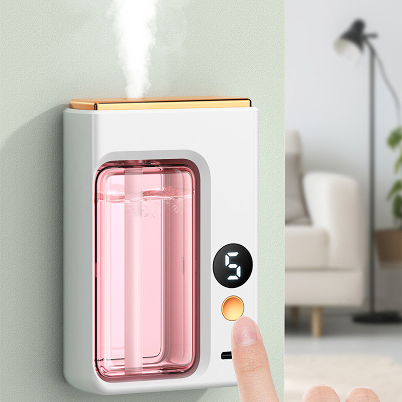 Automatische diffuser aromatherapie autoparfum met display etherische olie luchtbevochtiger badkamer ontgeuring luchtverfrisser jasmijn