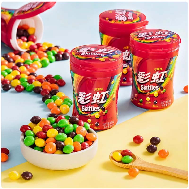 Skittles Candy Canned 4.24oz(120g)*3 Cans
