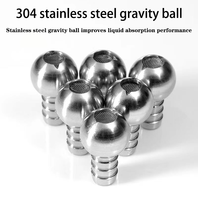 Filtro de canhão de espuma, filtro de palha ponderado, fixação de mangueira de bola para lavadora de pressão, acessórios de espuma de carro de aço inoxidável reutilizáveis