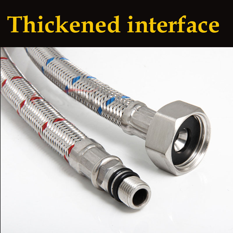 ก๊อกน้ําท่อร้อนเย็นผสมก๊อกน้ําสแตนเลสท่อ G1/2 Calibre ท่อความยาว 60 ซม./100 ซม.