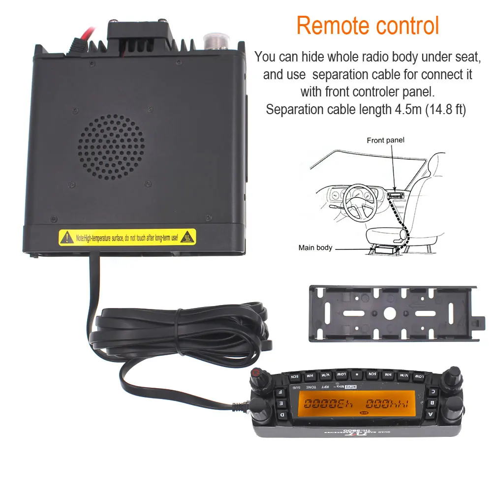 Neueste Version TYT TH-9800 Plus Autoradio-Basisstation 50 W Repeater Scrambler Dual Display Quad Band Mobile Transceiver TH9800