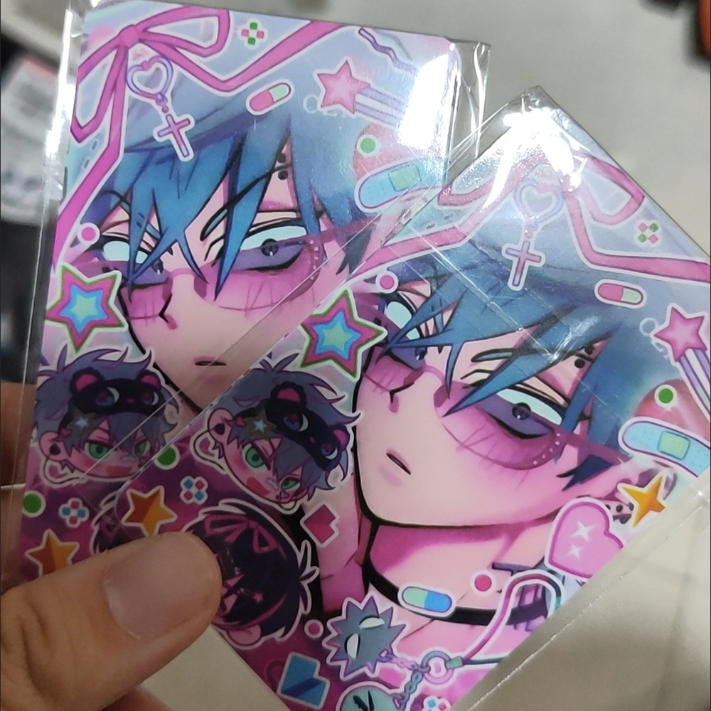 Alien Stage Anime 3 polegadas Till Ivan Cartão Pequeno Cartões de Fotos para Meninas Amigos Presente DIY Cartão Postal Marcador Anime Acessórios 4 pçs/set