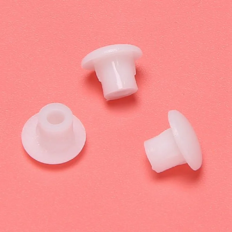 Promozione! Coperchio a vite in plastica a forma rotonda coperchio bianco 50 pezzi per foro diametro 5mm