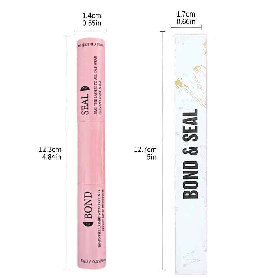 Colla e sigillo per ciglia 10ml Colla e sigillo per ciglia individuali Kit di pinzette da 5 ml per estensione ciglia e rimozione colla per ciglia super resistente