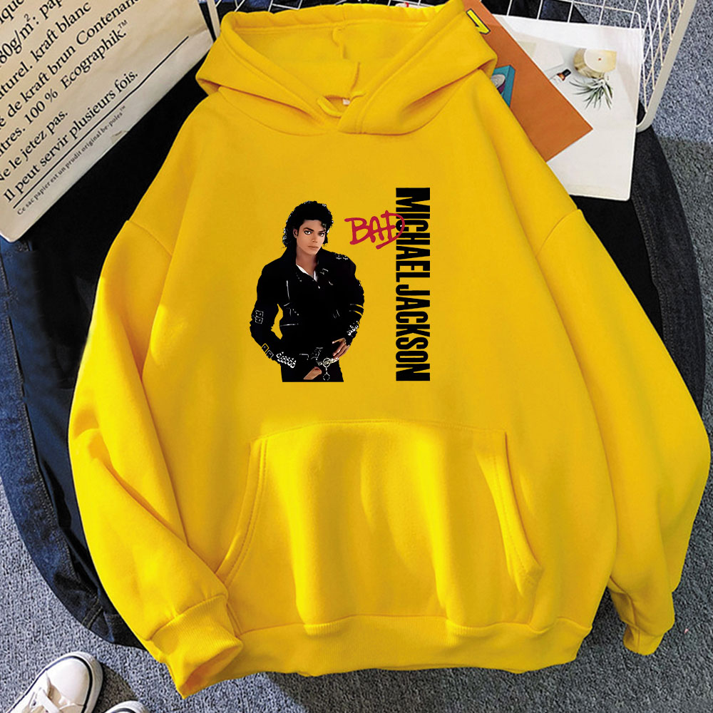 Michael Jackson Graphic Hoodies Langarm-Mode-Sweatshirts für Jungen/Mädchen Unisex-Grafikdruck Moletom Neue Pullover