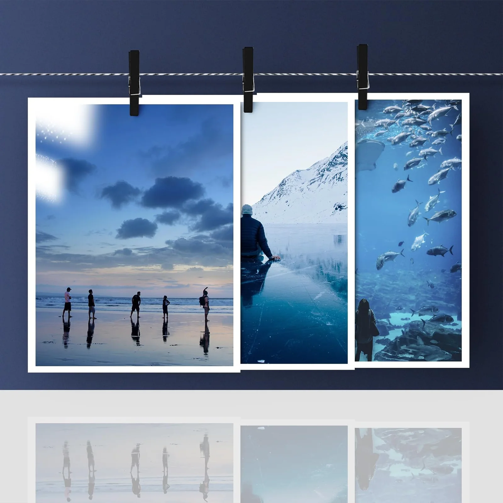 HUSPER 50 Sheets A4 Double-Sided Glossy Photo Printing Paper 120Gsm High-Quality Copy Paper 8.3x11.7 Inches
