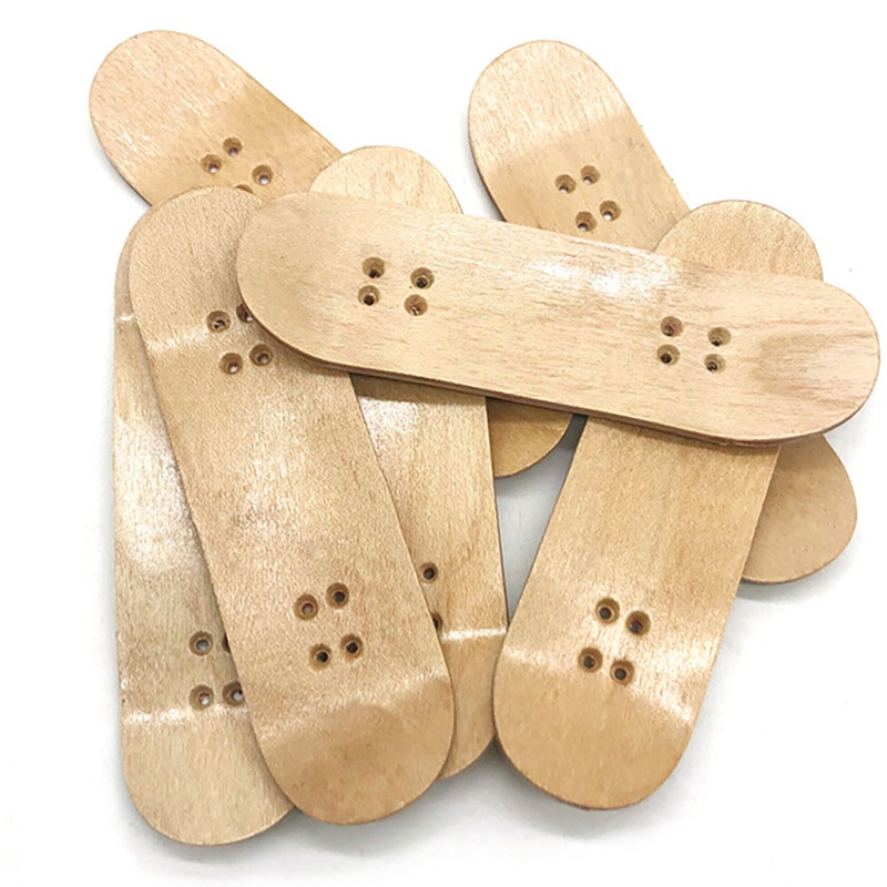 10 Stück neue Ersatz Holzbrett Finger Skateboard Teile für Finger Skateboards