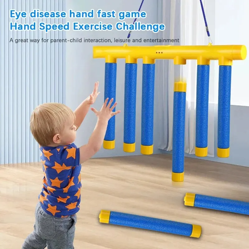 Herausforderung Fallende Sticks Spiel Kinder Stick Fangspielzeug Training Reaktionsfähigkeit Pädagogische Eltern-Kind-Interaktives Spielzeug Sport