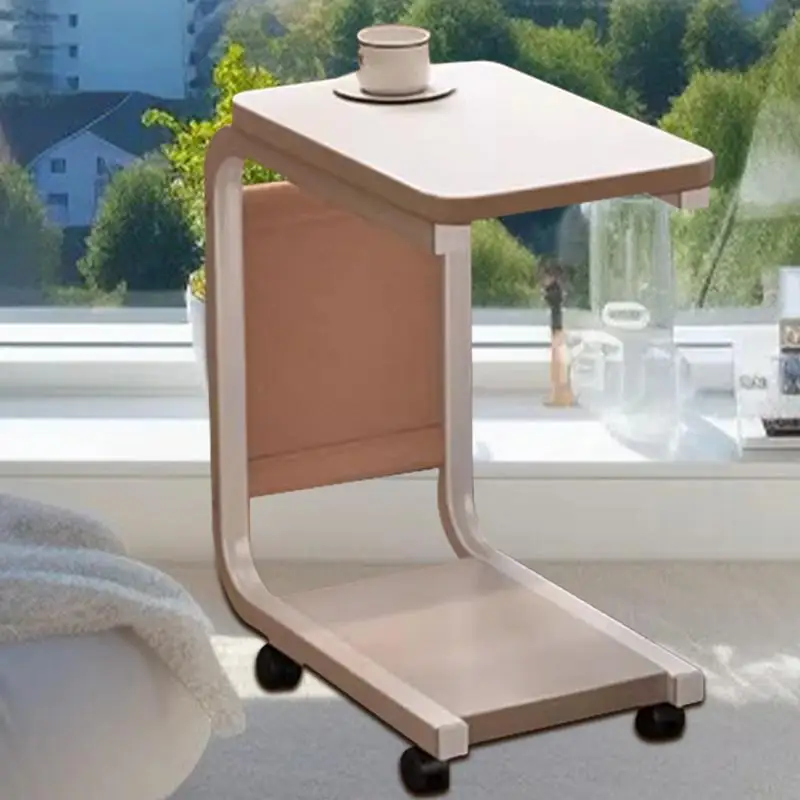 Wood Simple Laptop Desk Computer Double Layer Desktop Study Home Moveable Bedside Table Portable Laptop Table