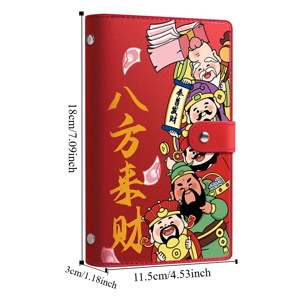 PU-leer Geldbesparende binder Draagbare hervulbare planner Organisator Geluk Besparingen Handboek Budget Bindmiddel