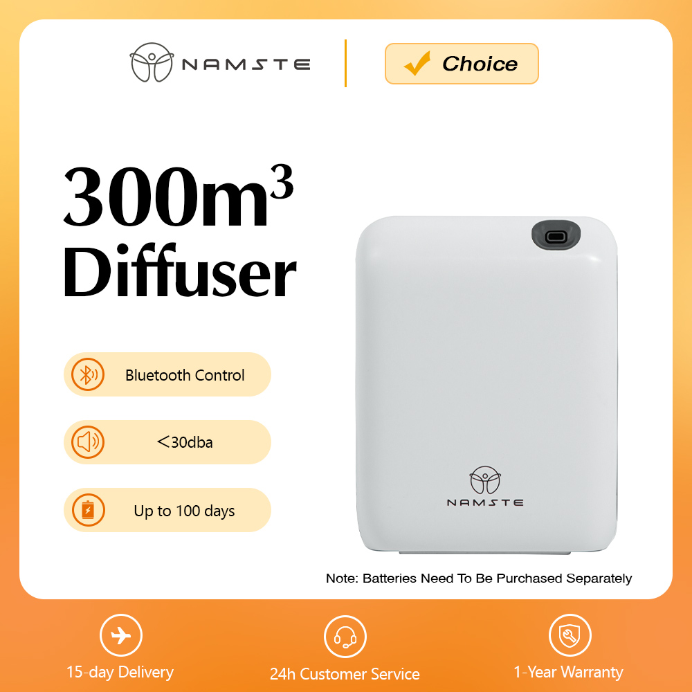 NAMSTE-difusor de aceite aromático con batería para habitación, 300m3, Perfume, Oasis aromático eléctrico, olor eléctrico, difusor de fragancia para el hogar, 200ML