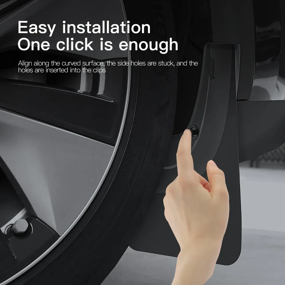 YZ For Tesla Model 3 Y Highland Juniper 2021-2025 4PCS Front Rear Wheel Mud Flaps Tesla Front Rear Fender Protector Accessories