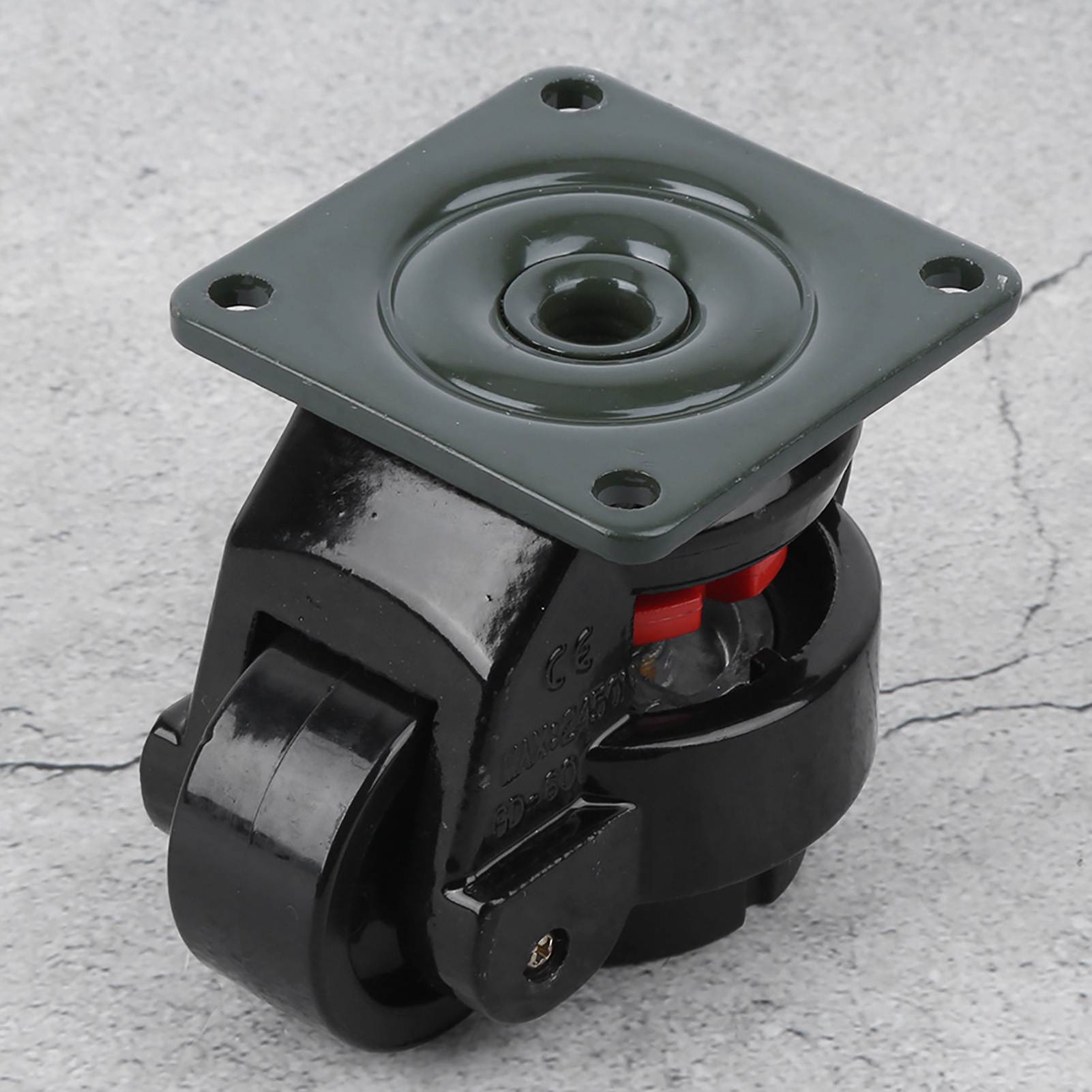 Rodízio de ajuste de nível, 4 unidades, GD-60F, roda de rolo industrial resistente, rodas de nivelamento, roda de rolo industrial