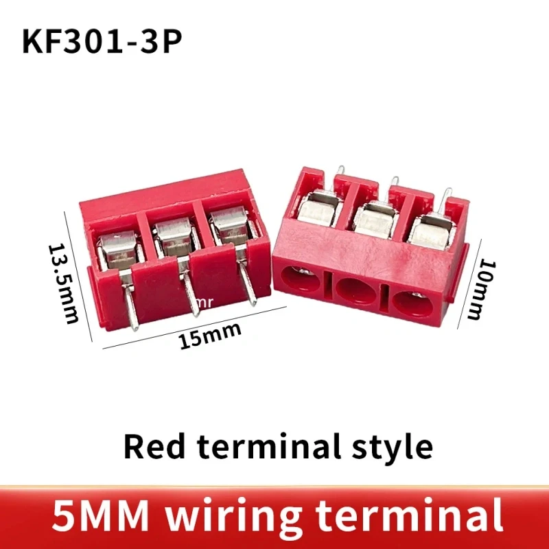 68PCS /135PCS KF301-2P/3P/4P screw terminal 5.0mm PCB splicable terminal connector