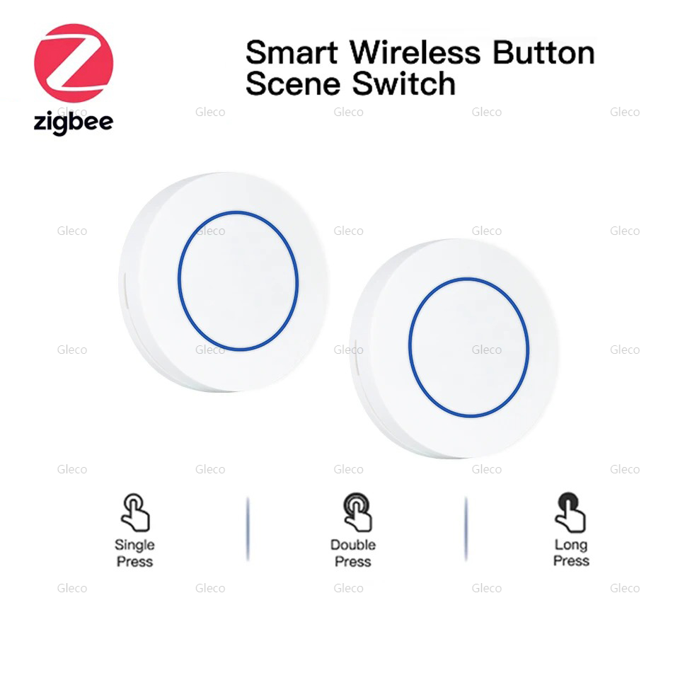 ZigBee-interruptor de escena de botón inteligente, control remoto inalámbrico de encendido y apagado, interruptores de enlace multiescena, automatización inteligente