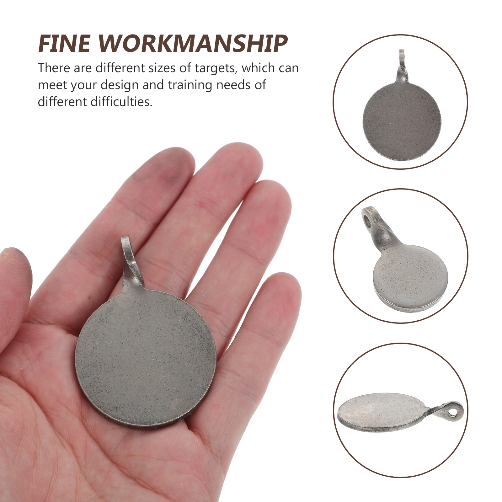 Objetivos de acero inoxidable para entrenamiento de tiro, objetivos multiusos para práctica al aire libre, 3cm/4cm/5cm, 3 uds.