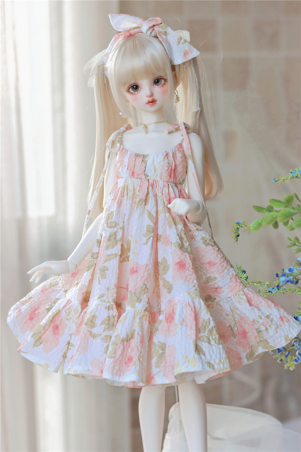 D04-B210 mainan buatan tangan anak-anak BJD/SD 1/3 1/4 rok bungkus pinggul bunga gadis besar 1 buah