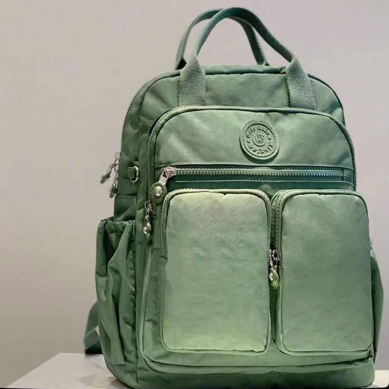 Mode femme sac à dos imperméable en Nylon poignée souple solide multi-poches voyage fermeture éclair Feminina sacs d'école sac à dos pour ordinateur portable