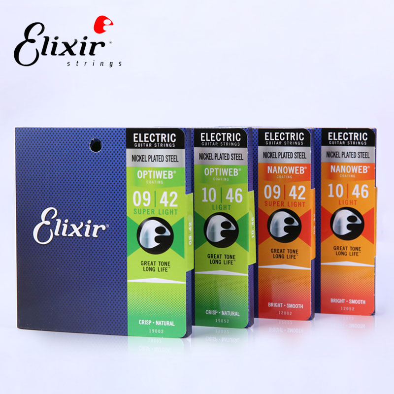Elixir-cuerdas de guitarra acústica, accesorio de instrumento Musical, fosforescente, Nanoweb, 16027, 16052, 12052, Envío Gratis