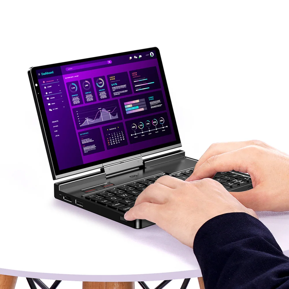 GPD Pocket 4 RAM 16GB 32GB 1TB 2TB SSD ฮาร์ดดิสก์ Windows 11 บ้านแล็ปท็อปโน้ตบุ๊ค Mini PC แบบพกพาหน้าจอสัมผัส