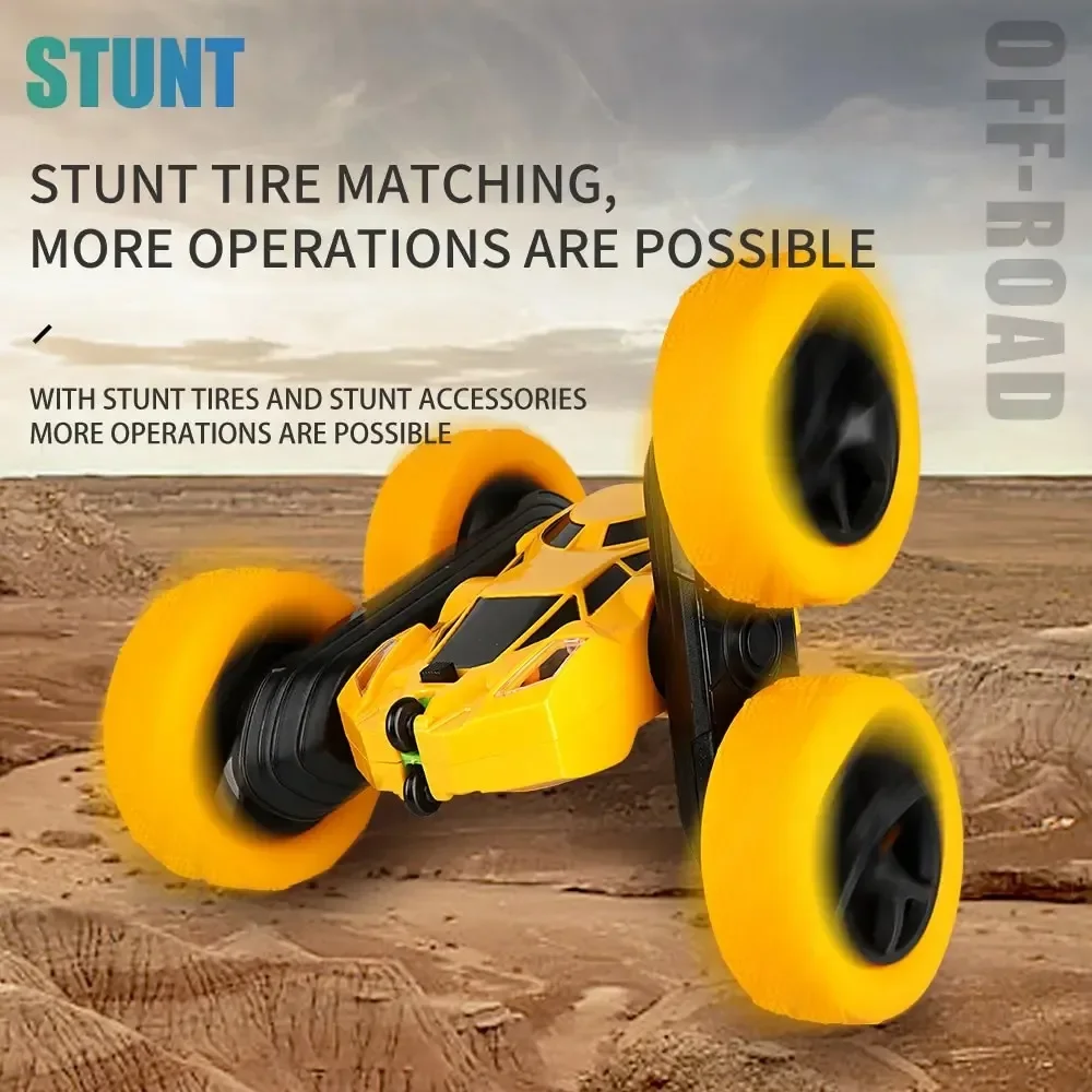 RC スタントカー子供両面フリップ 2.4 グラムリモコン 360 度回転オフロードドリフト RC カーギフト子供大人男の子