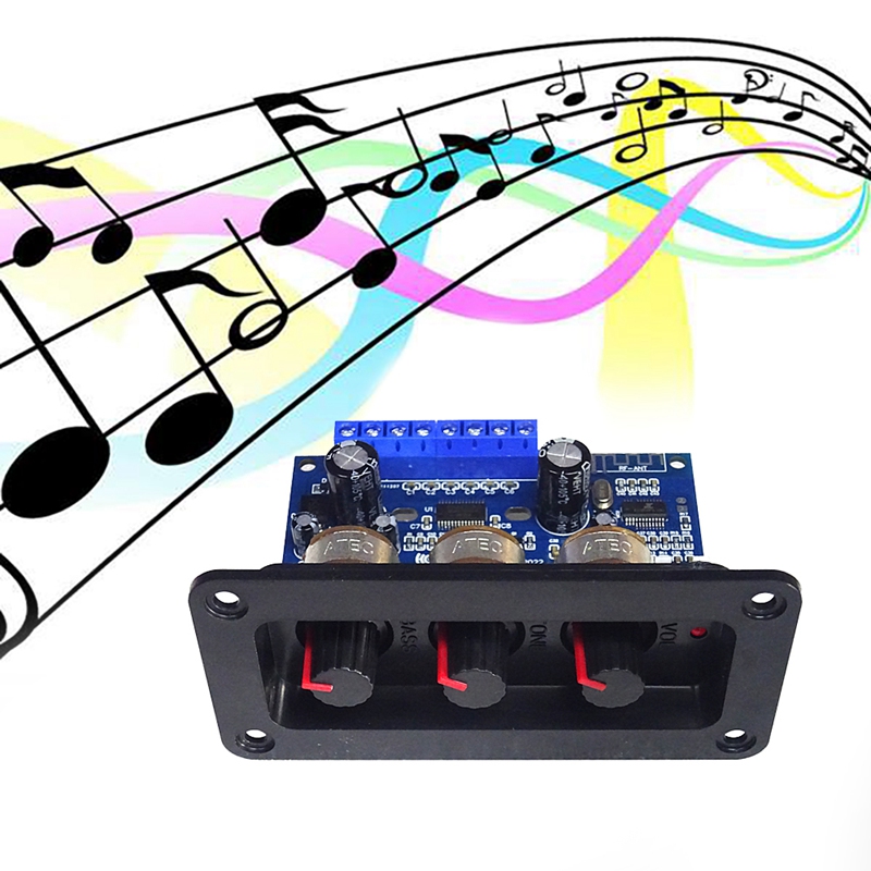 2.1 Channel Digital Power Amplifier Board+AUX Audio Cable 2X25w+50W BT5.0 Subwoofer Class D Amplifier Board DC12-20V