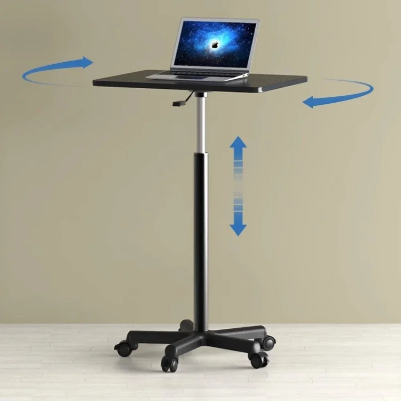 Mesa pequeña de elevación móvil, polea, sofá pequeño, mesita de noche, escritorio vertical para ordenador portátil, escritorio de oficina versátil