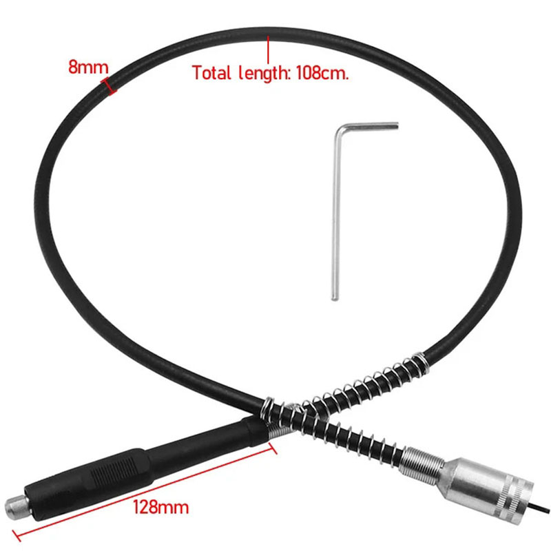 ท่อเพลาแบบยืดหยุ่นสําหรับเครื่องเจียร Dremel/แม่พิมพ์, เครื่องเจียรเพลาแบบยืดหยุ่นสําหรับอุปกรณ์เครื่องมือไฟฟ้า