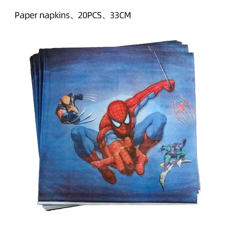 Spider Man themed birthday paper cups popcorn boxes candy boxes party decorations tableware supplies