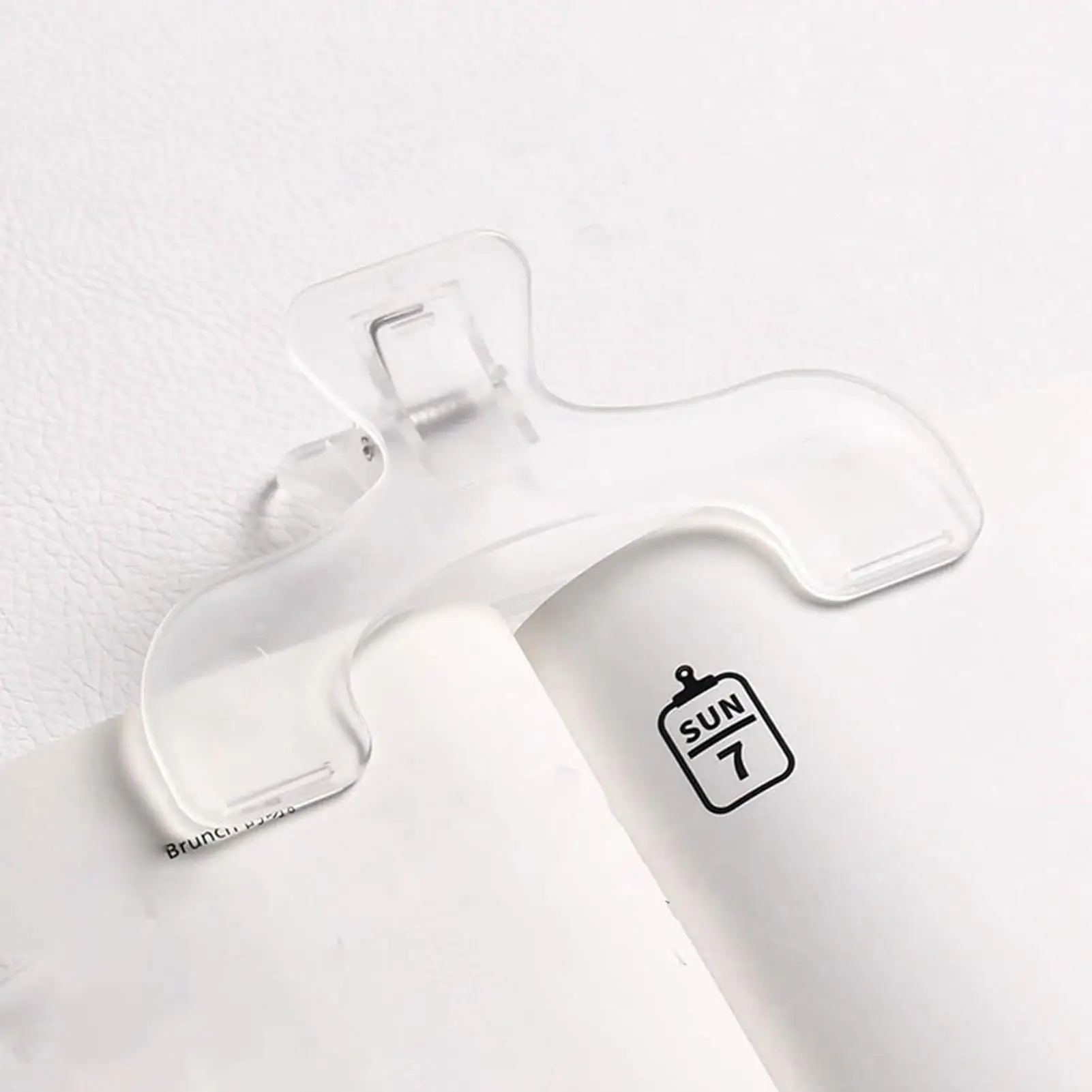 Clip per libro in plastica trasparente Aiuto per la lettura semplice Porta pagina fissa per libro Segnalibro Porta note pratico creativo Regalo per studenti