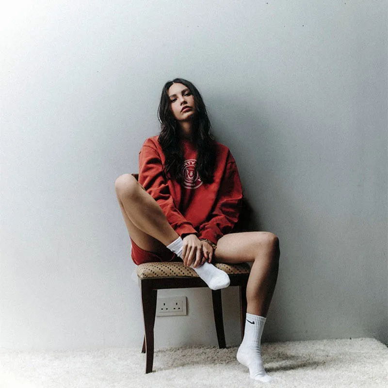 Amerikanischen Vintage Stil Buchstaben Druck Wein Rote Dicke Sweatshirts Crewneck Casual Baumwolle Herbst Pullover Ästhetischen Pullover