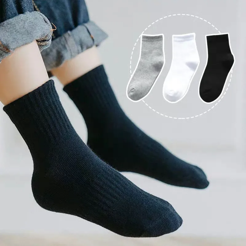 20 Miếng = 10 Đôi Tất Trẻ Em Mùa Xuân Và Mùa Thu Cotton Bé Gái Cao Cấp Tất Bé Trai 1-9 Năm tất Cho Trẻ Em