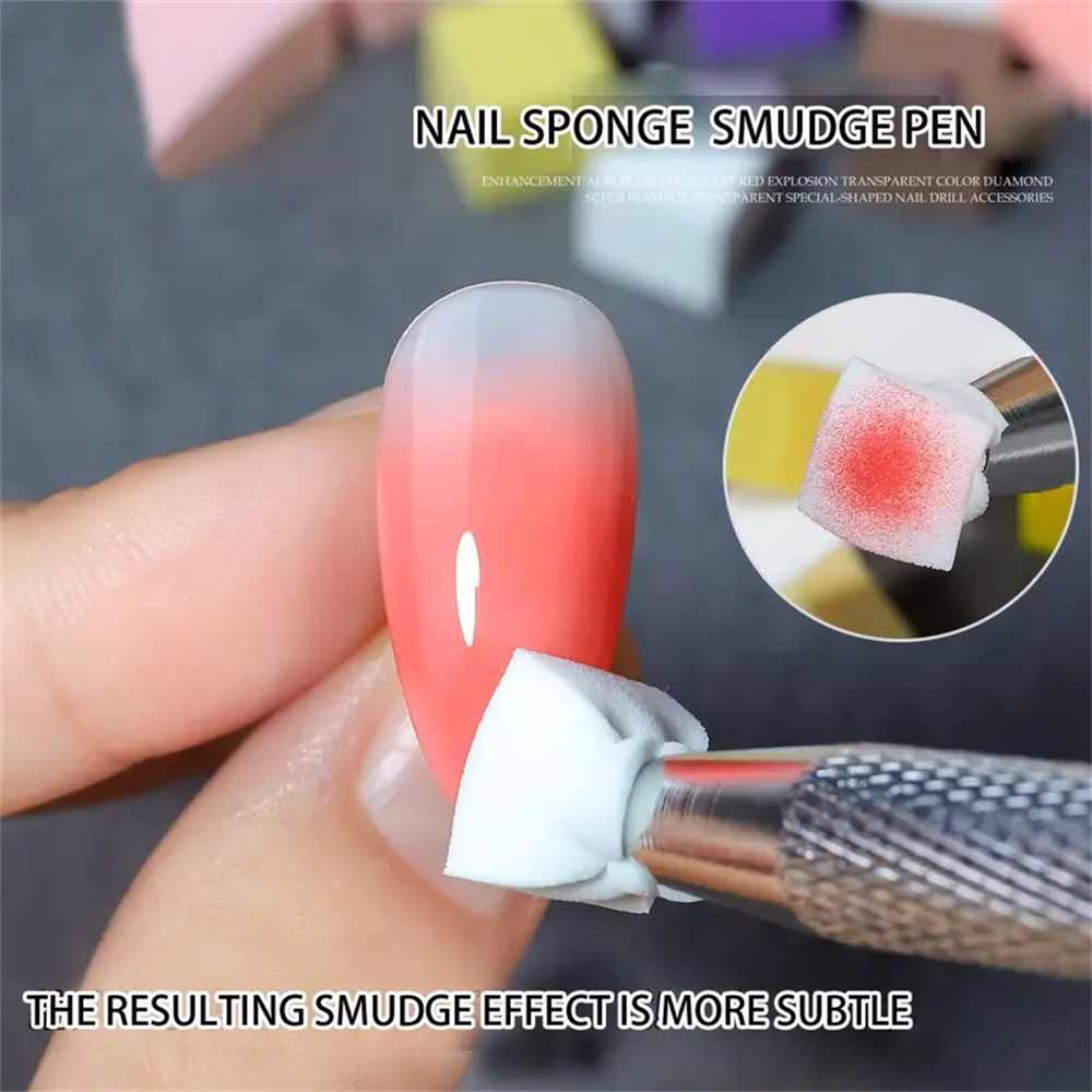 Nail Art Sponge Set Manicure DIY Creative Nail Sponge Gripper Tool  Sponge Gradient Nail Art Tools Manicure Accessories