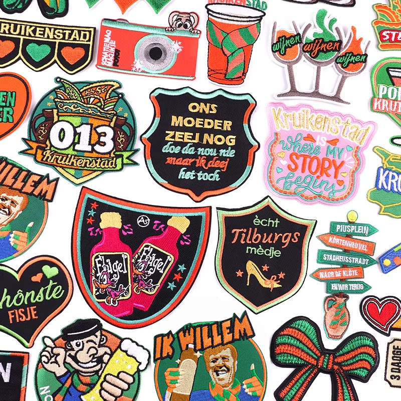 Netherland Kruikenstad Emblem Embroidery Patch Netherland Carnival Embroidered Patches For Clothes Iron On Patches For Clothing