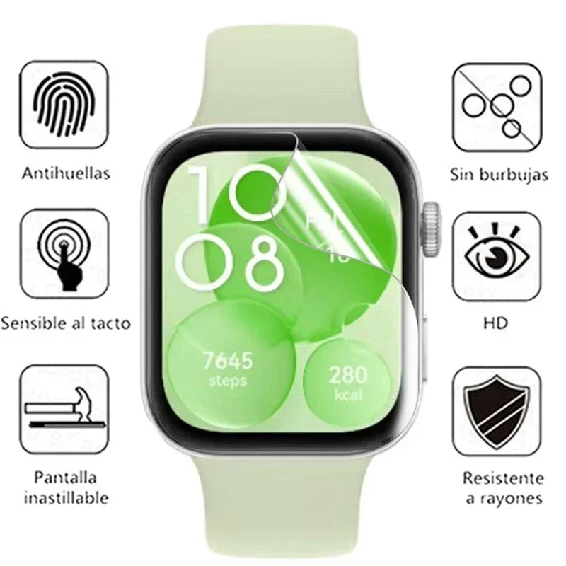 1-5PCS HD Screen Protector for Huawei Watch Fit 3 Anti Scratch Clear TPU Hydrogel Film for Huawei Fit3 Watch Accessories 2024