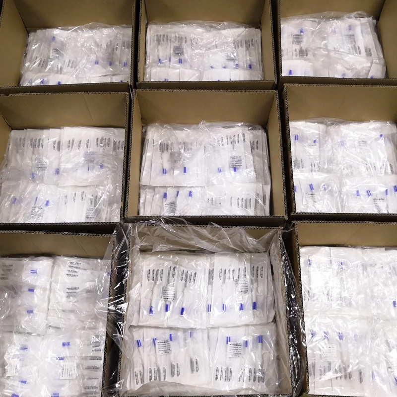 100 unids/pack Pet EM4305 Microchip 134,2 KHz FDX-B Animal ID Chip Animal Microchip jeringa estándar internacional