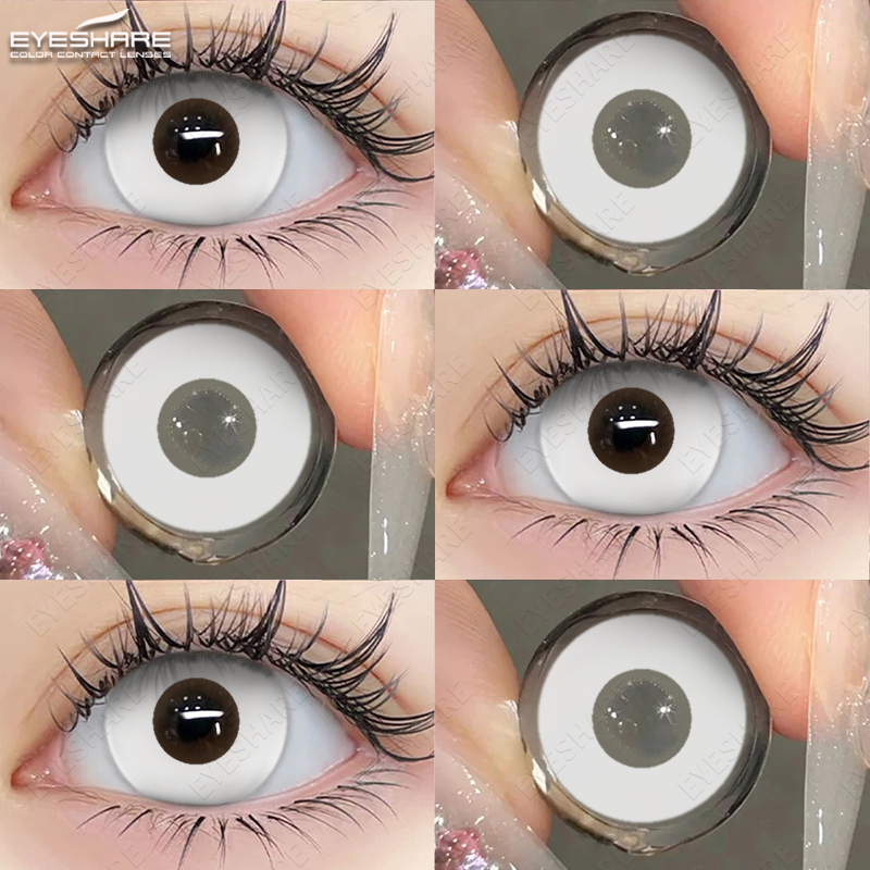 EYESHARE ハロウィンカラーコンタクトレンズ目アニメコスプレカラーレンズブルーレンズコンタクトレンズ美容アイメイク