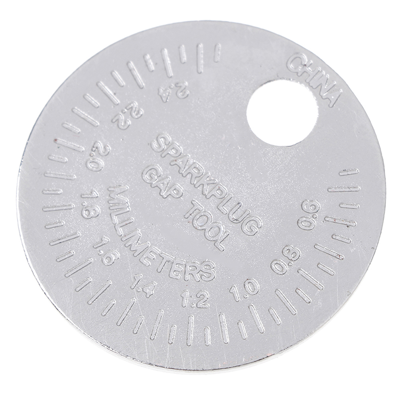 Spark plug gap gauge tool measurement coin-type 0.6-2.4mm range spark plug gage