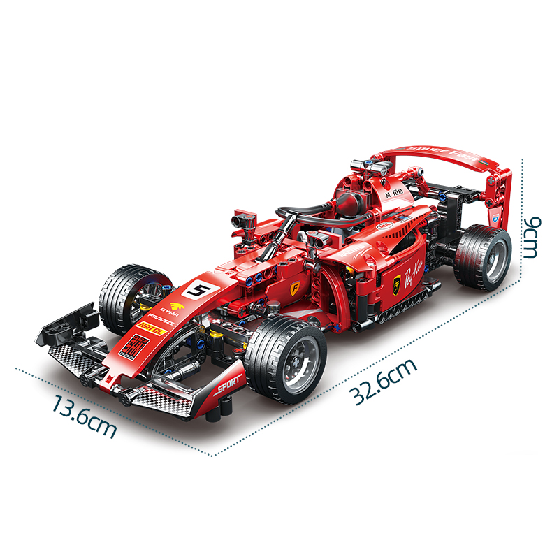 F1 RC 레이스 자동차 빌딩 세트 MOC 원격 제어 자동차 빌딩 블록 자동차 멋진 소장 모델 자동차 키트 빌딩 완구