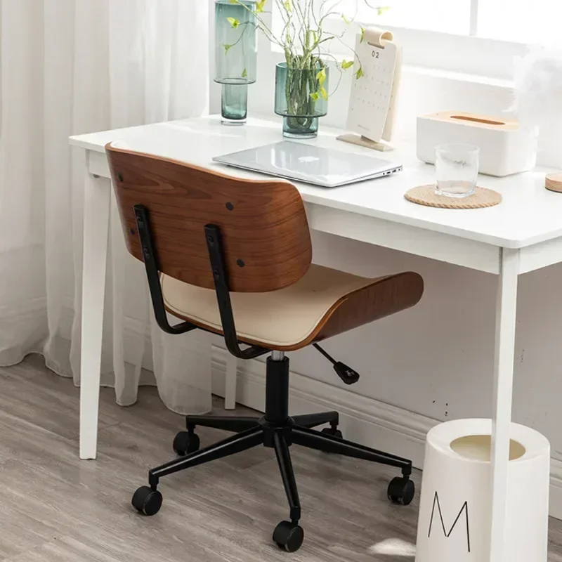 หรูหราเก้าอี้คอมพิวเตอร์ไม้Study Seat Home Gamerเก้าอี้Sedentary Liftหมุนเก้าอี้สํานักงานErgonomicเฟอร์นิเจอร์สํานักงาน