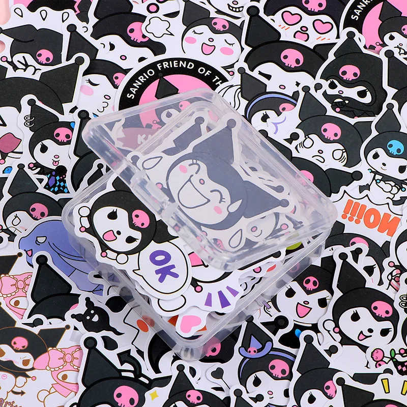 50pcs สติกเกอร์น่ารัก Cinnamoroll Kuromi My Melody สติกเกอร์สําหรับแล็ปท็อปเคสโทรศัพท์สาว Sanrio My Melody อะนิเมะสติกเกอร์ของเล่นเด็ก