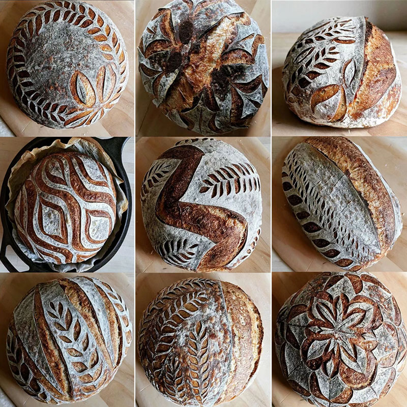 Cortador de pan francés, cuchillas de pan, cuchillo de tallado, Gadgets de cocina, accesorio para hornear, corte de pan estampado, herramientas de pastelería para hornear