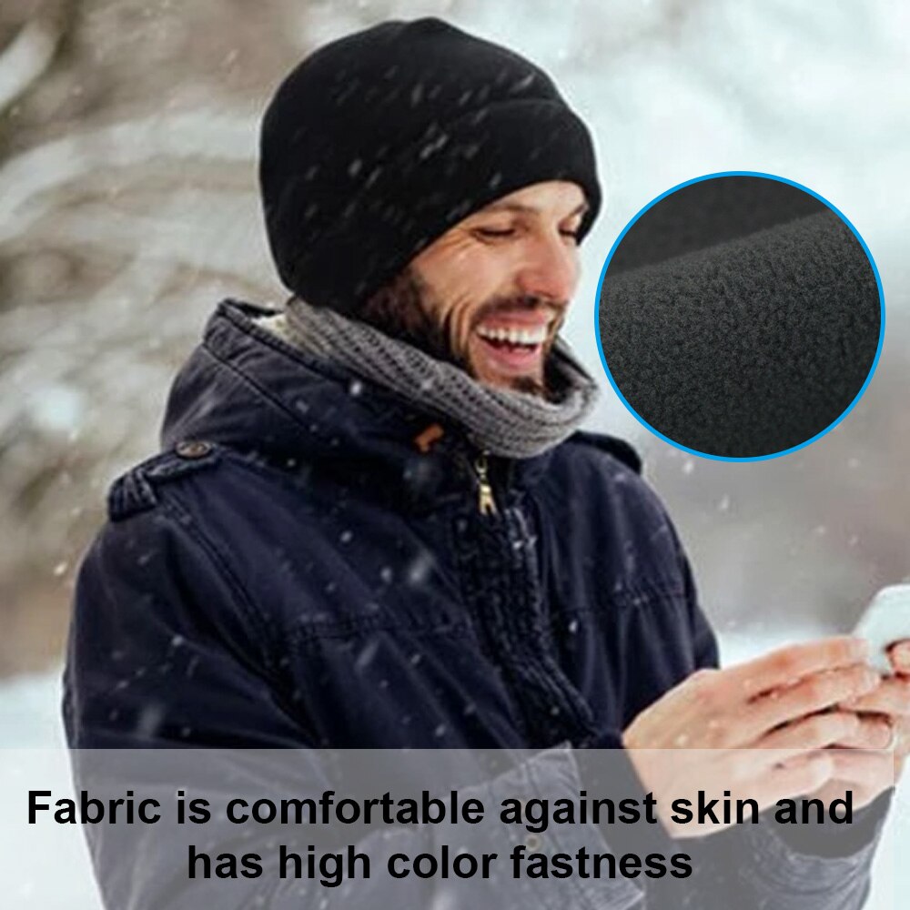 1pc quente inverno crânio boné macio polar velo chapéu grosso à prova de vento gorro ao ar livre boné de esqui unisex adequado para unisex