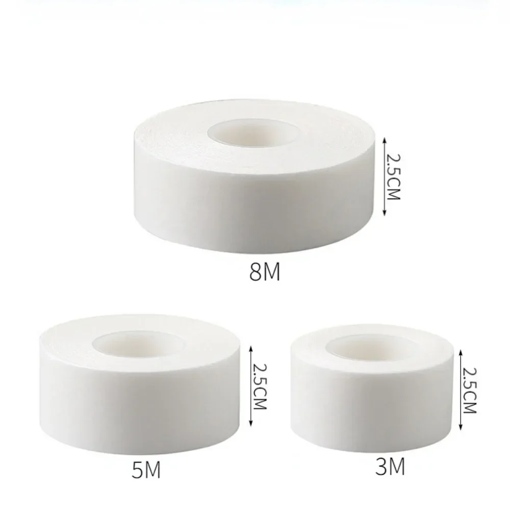Protector antisuciedad para cuello de camisa y sombrero, pegatina de fijación, cinta autoadhesiva desechable, cinta absorbente de sudor enrollada, 8m