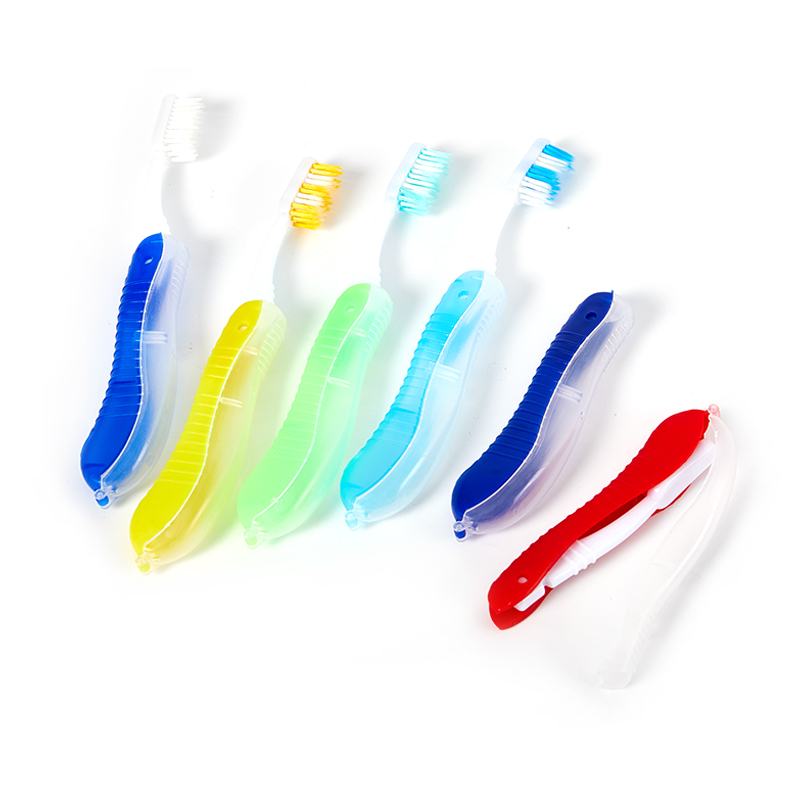 Higiene Oral portátil desechable plegable viaje Camping cepillo de dientes senderismo cepillo de dientes Herramientas de limpieza de dientes cepillo de dientes plegable