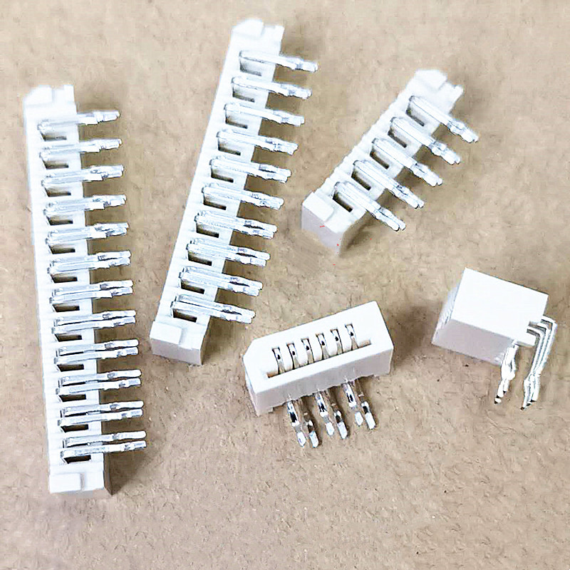 10PCS 1.0mm Pitch Single-Sided Contact Horizontal Mount Staggered Bent Pins Unlocked FFC/FPC Flexible Cable Socket Angled Plug
